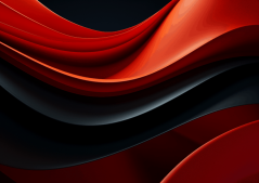 Červeno-černá abstrakce 3