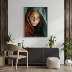 Afghánská dívka 3 inspirace Steve McCurry